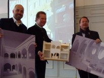 Andreas Hild mit Andreas Steinfatt, Hacker-Pschorr Brauerei und Kai-Uwe Ludwig, Bayerische Hausbau
