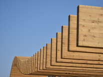 BILD:   		Holzbauten für das Kreativquartier        